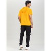 Lars Amadeus Men's Solid Color Zip Up Short Sleeves Sweatshirt with Drawstring Hood 2 Packs - 4 of 4
