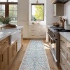 Acekool Boho Floral Washable Rug - Soft Low Pile Non-Slip Area Rug - 2 of 4
