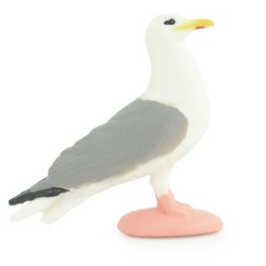 Collectible Wildlife Gifts | Seagull, Kittiwake, Hand Painted, Hard Rubber Bird, Realistic, Diorama,  Design, Toys,  Gift, 1 1/2 Inches.  CH956 BB209 - 1 of 4