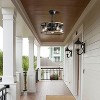 DOMETOUR 20 Inch Industrial Caged Ceiling Fan With 7-ABS Blades Remote Control, Small Ceiling Fan Reversible DC - 2 of 4