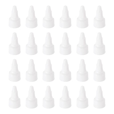 Unique Bargains Liquid Dispensing PP Squeeze Bottle Twist Top Caps 24 Pcs