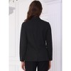 INSPIRE CHIC Women's V Neck Single Button Long Sleeve Back Slip Lightweight Work Business Blazers - 3 of 4