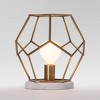 Geometric with Marble Accent Lamp Brass - Project 62™ - image 2 of 2