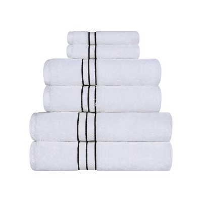 Premium Cotton Solid Plush Heavyweight Hotel Luxury Towel Set By Blue ...