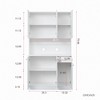NicBex 70.87 Inch Tall Kitchen Pantry Storage Cabinet with 6-Doors,1-Open Shelves and 1-Drawer for Dining Room,Bathroom,Kitchen - 4 of 4
