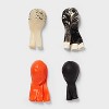 10ct Halloween Bats and Marble Mix Latex Balloon Pack Orange/Black - Spritz™ - 3 of 4