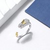 Bunny Carrot Wrap Ring  for Women Sterling Silver Zirconia Ginger Lyne Collection - 2 of 4