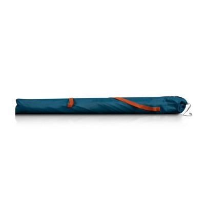 Phoenix Stripe 5.5' Tilt Beach Umbrella with Carry Bag