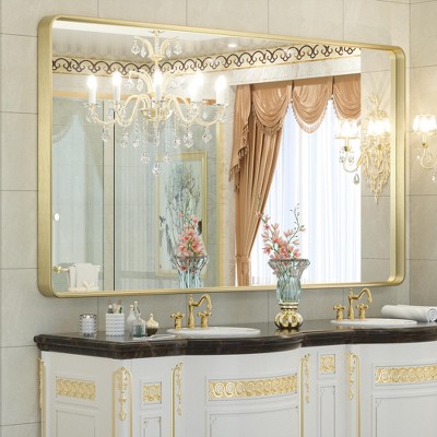 Keonjinn Framed Wall Mirror, Modern Rectangular Bathroom Vanity Mirror, Wall Mounted