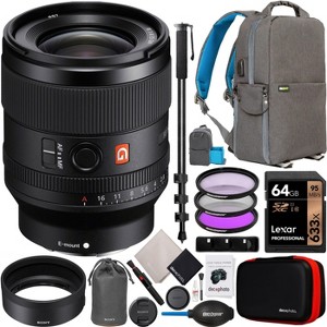 Sony FE 35mm F1.4 GM Full Frame Lens SEL35F14GM for E-Mount Mirrorless Cameras Bundle - 1 of 4