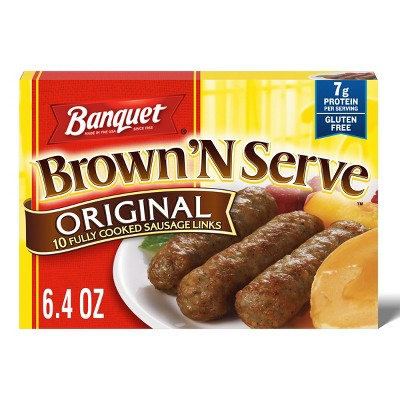 Banquet Frozen Brown'N Serve Frozen Original Links - 6.4oz