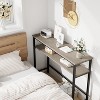 Coolmee 39.3 inch Entryway Table with Storage, Rustic Console Table with Adjustable Shelf for Entryway, Living Room, Hallway, Bedroom - 4 of 4