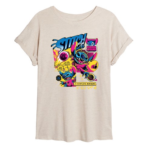 Women's - Disney - Lilo & Stitch Oversized Graphic T-Shirt - image 1 of 4