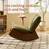 INFURNIC Accent Chairs Comfortable Rocking Upholstery Glider Chair for Bedroom Living Room Nursery, Green, 24.2"*35.4"*28.3" - 4 of 4