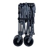 CAVINAS Heavy-Duty Folding Wagon Cart with Tailgate, All-Terrain Beach Cart with Big Wheels/Rain Covers,Wagon Cart - 2 of 4