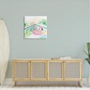 Stupell Industries Bear Floating Summer Pool Lounging Canvas Wall Art - 2 of 3