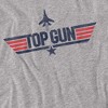 Paramount  Top Gun Logo Grey Kids T Shirt For Youth, Athletic Heather - 3 of 4
