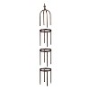 Evergreen Garden 5 ft Metal Garden Obelisk Trellis for Climbing Plants Vines, Clematis & Flowers | Floral Pattern Arch Trellis (Antique Copper) - 3 of 4