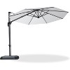 PURPLE LEAF 10 Feet Patio Umbrella Outdoor Cantilever Round Umbrella Aluminum Offset Umbrella with 360-degree Rotation for Garden Pool Patio - 2 of 4