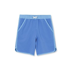 Lands' End Kids Active Stretch Curved Hem Long Board Short - 1 of 2
