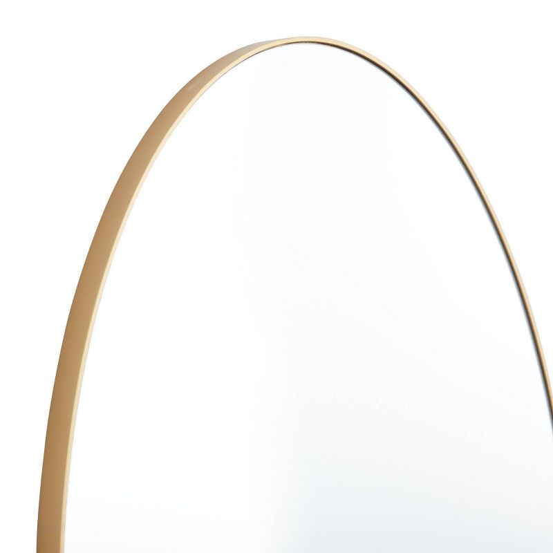 Contemporary Wood Oval Wall Mirror – Olivia & May, 4 of 6