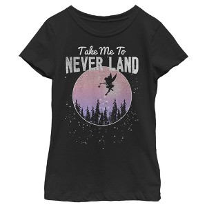 Girl's Peter Pan Take Me to Never Land T-Shirt - 1 of 4