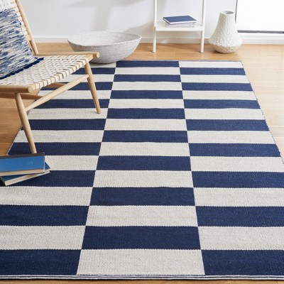 Ivory Cotton Handwoven 8' x 10' Flatweave Area Rug