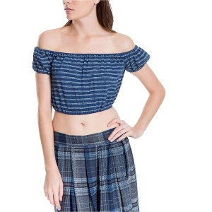 Max Studio London Womens Textured Basic T-Shirt - 1 of 1