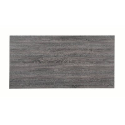 Aspen Weathered Gray Oak Metal Base 3PC Cocktail Table Set