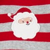 Carter's Just One You® Toddler Boys' 2pk Cotton Long Sleeve Striped Santa & Christmas Print Snug Fit Footed Pajama - Green/Red - 2 of 4