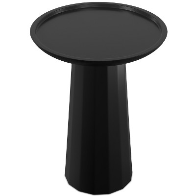 Vynxaria Sculptural Coffee Tables - Black Accent Elegance