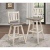 NicBex Dining Chairs Set of 2 Counter Height Chairs 360-degree Swivel Chair Solid Rubberwood for Kitchen, Home Bar - 2 of 4