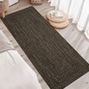 Area Rugs for Living Room Soft Faux Wool Modern Braided Print Rug Washable Rug Low Pile Non-Slip Carpet - 2 of 4