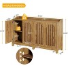 Tribesigns Kitchen Storage Cabinet, 57" Farmhouse Sideboard Buffet Cabinet with Shutter Door and Adjustable Shelf for Dining Room - 3 of 4