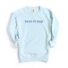 Simply Sage Market Embroidered Born To Yap Garment Dyed Sweatshirt - 2 of 4