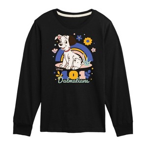Boys' - 101 Dalmatians - Spring Flowers Long Sleeve Graphic T-Shirt - 1 of 3