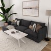 Plank+Beam Solid Wood Cross Leg Rectangular Coffee Table, 48" Coffee Table for Living Room - 4 of 4