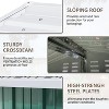 LACOO 6' x 4' Peak-Roof Patio Metal Shed - 2 of 4