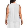Lands' End Women's Linen V Neck Top - 2 of 4