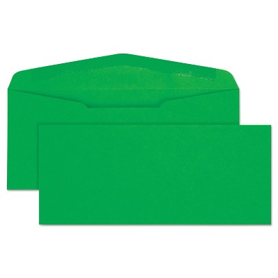 Quality Park Colored Envelope Traditional #10 Green 25/Pack 11135