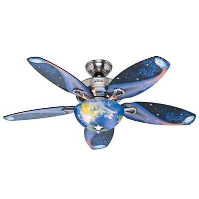 48" Discovery Ceiling Fan Nickel (Includes LED Light Bulb) - Hunter Fan