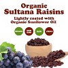 Organic Sultana Raisins - Non-GMO, Unsweetened, Unsulfured, Lightly Coated with Organic Sunflower Oil, Vegan, Bulk. - 3 of 4