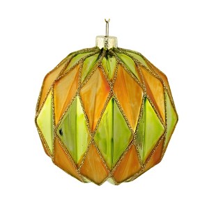 Cody Foster 2.5 Inch Midcentury Diamond Baubles Small Christmas Tree Ornament , Christmas Decor Honeycomb Waffle Mid-Century (1PC) - 1 of 4