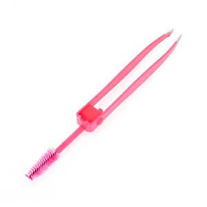 Unique Bargains Durable 2 in 1 Eyebrow Tweezer 1 Pc - 1 of 3