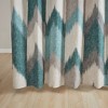 CAVINAS Cotton Printed Shower Curtain, Featuring Unique Artistic Textures, Machine-Washable Fabric - 4 of 4