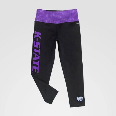 NCAA Kansas State Wildcats Yoga Pants - Black S