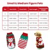 Pet Christmas Turtleneck Sweater Dog Cat Christmas Clothes Snowman Stripes Costume Winter Holiday Sweater for Small Medium Kitten Puppy Cats Dogs - 3 of 4