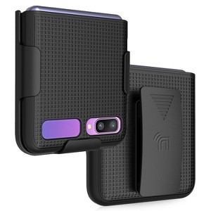 Nakedcellphone Slim Case and Belt Clip Holster Combo for Samsung Galaxy Z Flip 5G (1st and 2nd Gen) - 1 of 4