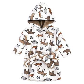 Hudson Baby Mink with Faux Fur Lining Pool and Beach Robe Cover-ups, Animal Adventure