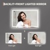 45"L x 30"W LED Bathroom Mirror with Lights ¨C Dimmable Anti-Fog Smart Vanity Mirror(Horizontal/Vertical,1-Pack, Backlit + Front Lit, Shatter-Proof) - 2 of 4
